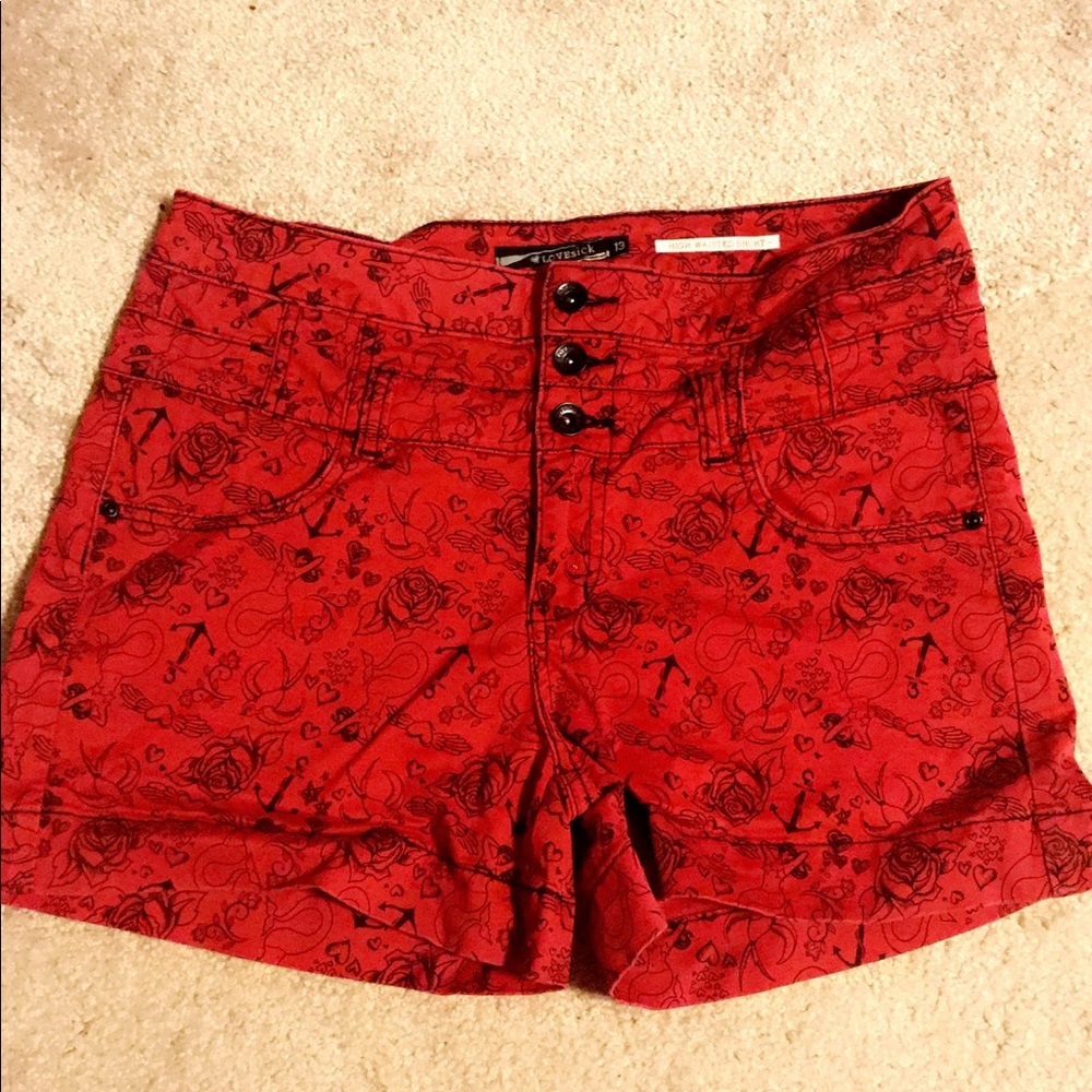 High waisted shorts
